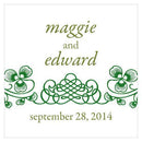 Luck Of The Irish Square Tag Plum (Pack of 1)-Wedding Favor Stationery-Plum-JadeMoghul Inc.
