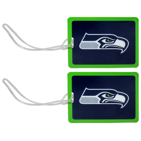 Luggage Accessories Seattle Seahawks Vinyl Luggage Tag, 2pk SSK-Sports