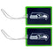Luggage Accessories Seattle Seahawks Vinyl Luggage Tag, 2pk SSK-Sports