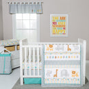 Lullaby Jungle 6 Piece Crib Bedding Set-LULL JGL-JadeMoghul Inc.