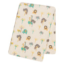 Lullaby Jungle Flannel Swaddle Blanket-WHIM-U-JadeMoghul Inc.