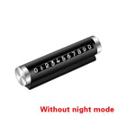 Luminous Car Temporary Parking Card Phone Number Plate Magnetic Adsorption Design 3D Auto Mobile Phone Number Card Car Sticker JadeMoghul Inc.