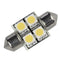 Lunasea Pointed Festoon 4 LED Light Bulb - 31mm - Cool White [LLB-202C-21-00]-Bulbs-JadeMoghul Inc.