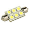 Lunasea Single-Sided 6 LED Festoon - 10-30VDC-1.5W-97 Lumens - Warm White [LLB-186W-21-00]-Bulbs-JadeMoghul Inc.