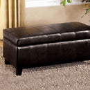 Luton Contemporary Style Ottoman, Espresso