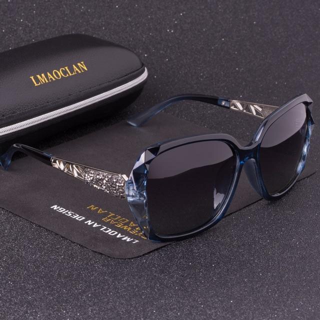 Luxury Brand Design HD Polarized Sunglasses Women Oversized Square Gradient Sun Glasses-C01-JadeMoghul Inc.