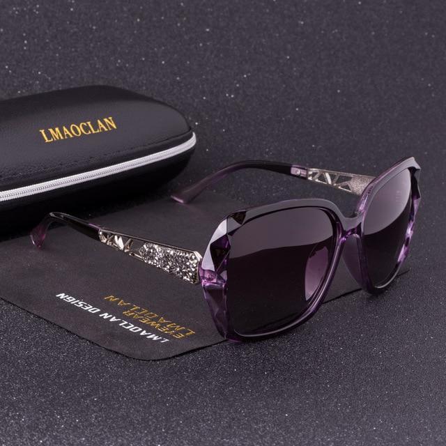 Luxury Brand Design HD Polarized Sunglasses Women Oversized Square Gradient Sun Glasses-C06-JadeMoghul Inc.