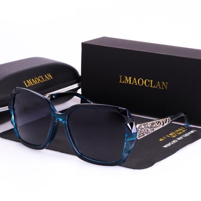 Luxury Brand Design HD Polarized Sunglasses Women Oversized Square Gradient Sun Glasses-New C01-JadeMoghul Inc.