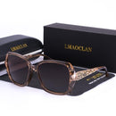 Luxury Brand Design HD Polarized Sunglasses Women Oversized Square Gradient Sun Glasses-New C04-JadeMoghul Inc.