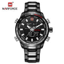 Luxury Men Military Sport Watch / Men Digital Quartz Wrist Watch-Black White-JadeMoghul Inc.