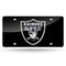 LZC Laser Cut Tag (Color Packaged) NFL Raiders Primary Logo/Black Base RICO