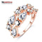 LZESHINE Wedding Ring Bands Bijouterie Finger Ring Rose Gold Color With Colorful Austrian Zirconia 2016 Anillos CRI0242-A-5-242A4-JadeMoghul Inc.