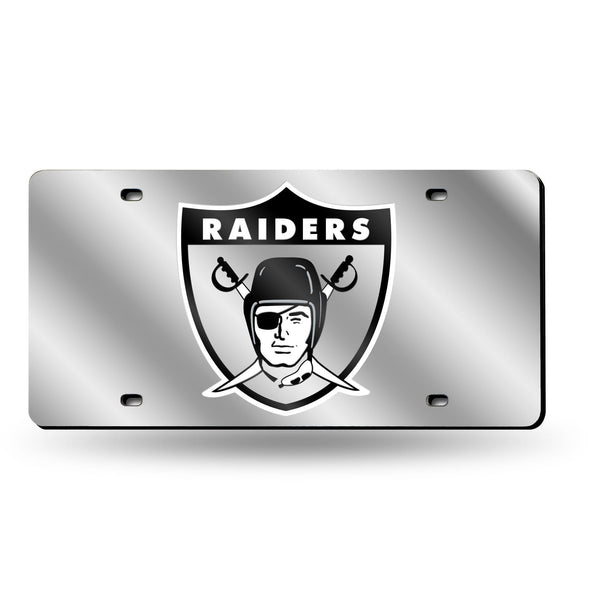 LZS Laser Cut Tag (Silver Packaged) NFL Raiders Afl Retro Silver Laser Tag RICO