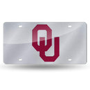 LZSGL Laser Cut Tag (Silver Glitter Packaged) NCAA Oklahoma Bling Laser Tag RICO