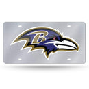 LZSGL Laser Cut Tag (Silver Glitter Packaged) NFL Ravens Bling Laser Tag RICO