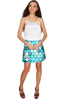 Magic Bubbles Aria A-Line Skirt - Women-Magic Bubbles-XS-Blue/Grey-JadeMoghul Inc.