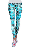 Magic Bubbles Lucy Printed Performance Leggings - Women-Magic Bubbles-XS-Blue/Grey-JadeMoghul Inc.