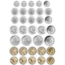 MAGNETIC AUSTRALIAN COIN 8X11 34 PC-Supplies-JadeMoghul Inc.