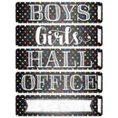 MAGNETIC HALL PASS CHALKBOARD DOTS-Supplies-JadeMoghul Inc.