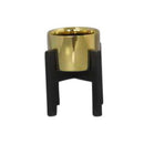 Magnificent Ceramic Planter On Stand, Gold