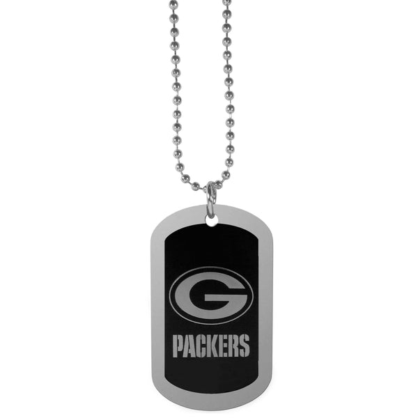Major Sports Accessories NFL - Green Bay Packers Chrome Tag Necklace JM Sports-7