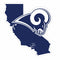 Major Sports Accessories NFL - Los Angeles Rams Home State 11 Inch Magnet JM Sports-7