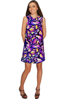 Make a Wish Adele Purple Evening Party Shift Dress - Women-Make a Wish-XS-Violet-JadeMoghul Inc.