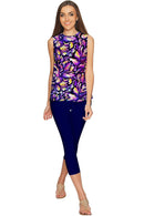 Make a Wish Emily Purple Fancy Sleeveless Top - Women-Make a Wish-XS-Violet-JadeMoghul Inc.