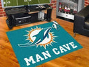 Man Cave All-Star Door Mat NFL Miami Dolphins Man Cave All-Star Mat 33.75"x42.5" FANMATS