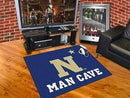 Man Cave All-Star Door Mat U.S. Armed Forces Sports U.S. Naval Academy Man Cave All-Star Mat 33.75"x42.5" FANMATS