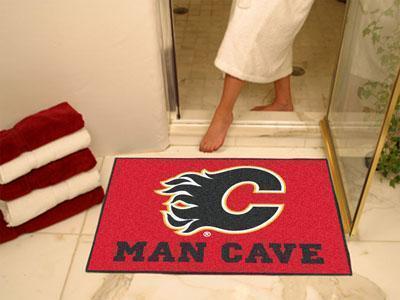 Man Cave All-Star Mat Best NHL Calgary Flames Man Cave All-Star Mat 33.75"x42.5" FANMATS