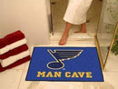 Man Cave All-Star Mat Best NHL St. Louis Blues Man Cave All-Star Mat 33.75"x42.5" FANMATS