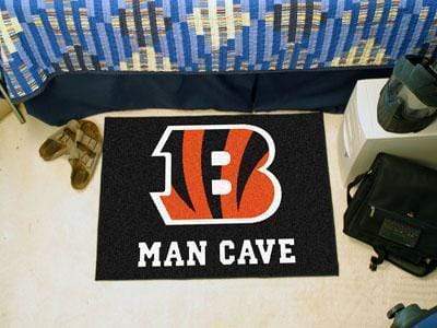 Man Cave Starter Outdoor Mat NFL Cincinnati Bengals Man Cave Starter Rug 19"x30" FANMATS