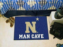 Man Cave Starter Outdoor Rugs U.S. Armed Forces Sports U.S. Naval Academy Man Cave Starter Rug 19"x30" FANMATS