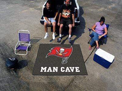 Man Cave Tailgater Grill Mat NFL Tampa Bay Buccaneers Man Cave Tailgater Rug 5'x6' FANMATS