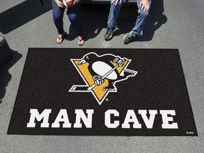 Man Cave UltiMat Outdoor Rug NHL Pittsburgh Penguins Man Cave UltiMat 5'x8' Rug FANMATS