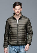 Man Duck Down Jacket - Ultra Light Thin Jacket-Army Green-S-JadeMoghul Inc.