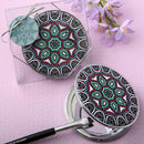 Mandala themed leatherette compact mirror-Favors by Theme-JadeMoghul Inc.