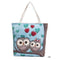 Mara's Dream Quality Cartoon Owl Printed Shoulder Bag Women Large Capacity Female Shopping Bag Canvas Handbag Summer Beach Bag-C-35 X 40 X 10 CM-JadeMoghul Inc.