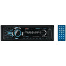 Marine Single-DIN In-Dash Mechless AM/FM Receiver with Bluetooth(R) (Black)-Receivers & Accessories-JadeMoghul Inc.