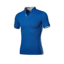 MarKyi plus size 5xl Short Sleeve Mens Polo Shirts Brand Good Quality Slim Fit Mens Polo Merken-Blue-XL-JadeMoghul Inc.