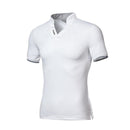 MarKyi plus size 5xl Short Sleeve Mens Polo Shirts Brand Good Quality Slim Fit Mens Polo Merken-White-XL-JadeMoghul Inc.