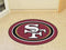 Mascot Mat Custom Area Rugs NFL San Francisco 49ers Mascot Custom Shape Mat FANMATS
