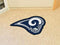 Mascot Mat Custom Rugs NFL Los Angeles Rams Mascot Custom Shape Mat FANMATS