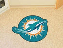 Mascot Mat Game Room Rug NFL Miami Dolphins Mascot Custom Shape Mat FANMATS