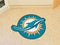Mascot Mat Game Room Rug NFL Miami Dolphins Mascot Custom Shape Mat FANMATS