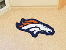 Mascot Mat Logo Mats NFL Denver Broncos Mascot Custom Shape Mat FANMATS