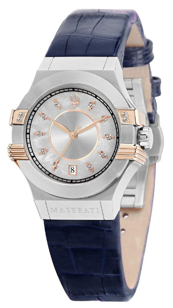 Maserati Potenza Quartz Diamond Accents R8851108502 Women's Watch-Branded Watches-White-JadeMoghul Inc.