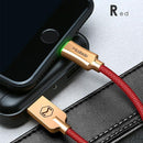 Mcdodo USB Cable for iPhone X 8 7 6 Plus Auto Disconnect Fast Charging Cord for iPhone 6s 5s SE iPad Sync Data USB Charger Cable-Red-1.2m-JadeMoghul Inc.