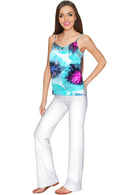 Medusa Ella V-Neck Camisole - Women-Medusa-XS-Blue/Pink-JadeMoghul Inc.